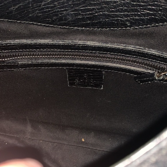 GUCCI VINTAGE bamboo handle bag - Picture 9 of 12